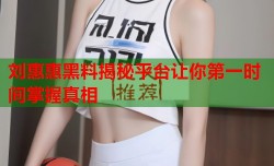 刘惠惠黑料揭秘平台让你第一时间掌握真相